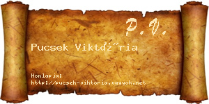 Pucsek Viktória névjegykártya