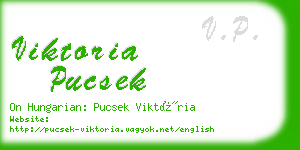 viktoria pucsek business card